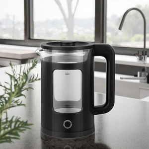 Hot Selling 1.8L Electric Glass Kettle with Boil Dry Protection