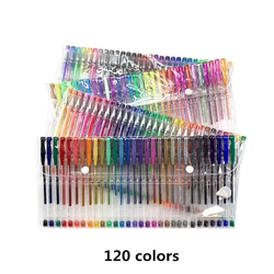 120 Colors Cute Kawaii Coloured Black Morandi Plastic Refill Gel Pen Set With Custom Logo