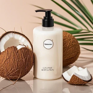 Custom High Quality Body Lotion Organic Coconut Oil Moisturizing Whitening Lightening Function Main Collagen AHA for Skin Care