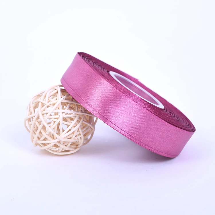 Заводская индивидуальная распродажа атласная лента фабричная двойная 100% полиэстер 196 цветов 1 дюйм