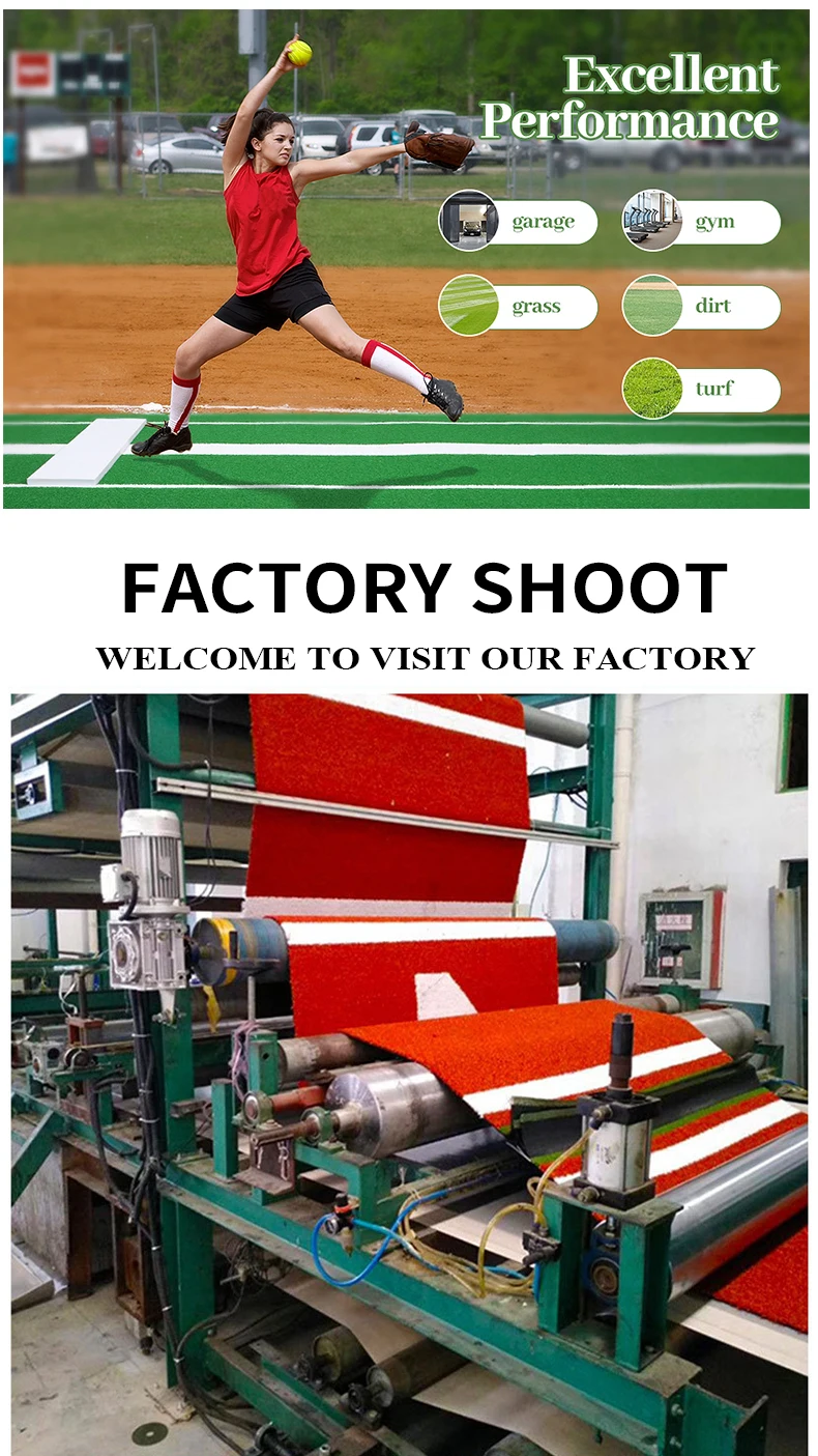 Softball Pitching Rubber Mat For Indoor Outdoor Practice By Softball