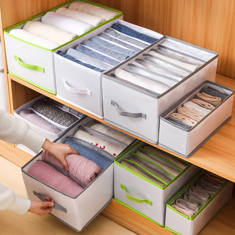 8 Pack Foldable Fabric Organization Box Bins And Storage For Home