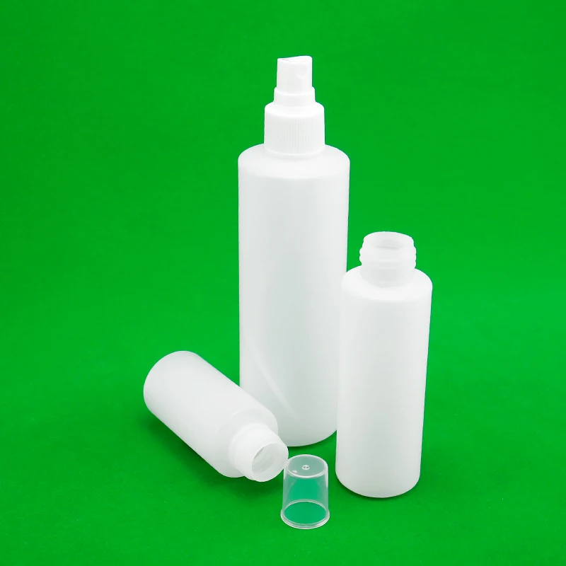 product hdpe 60ml 100ml 250ml empty packaging square plastic bottles for shampoo juice lotion with spray nozzle pump-33