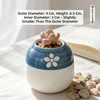 fiore bianco e blu
