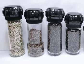 100ml Plastic Spice Bottle with Grinder Cap Low Price Spice Tools for Seasoning and Pepper Durable Glass and PC Material