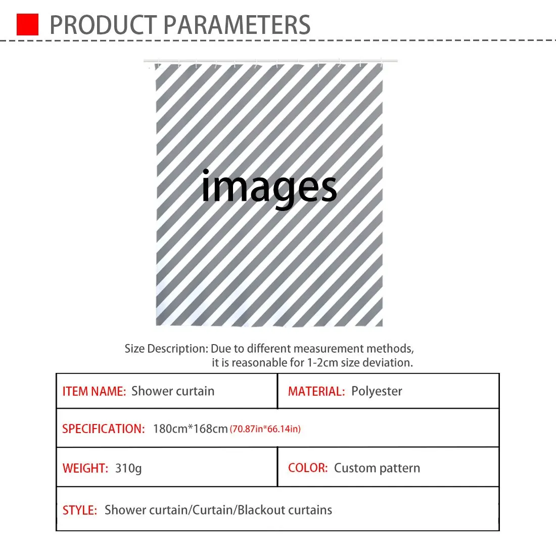 Оптовая продажа занавески для ванной комнаты с принтом