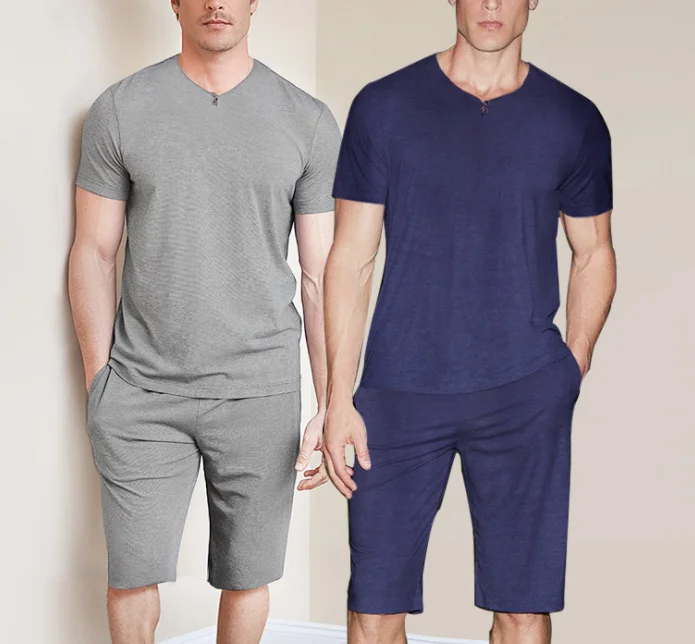 Summer Men Modal Cool Short Sleeve 