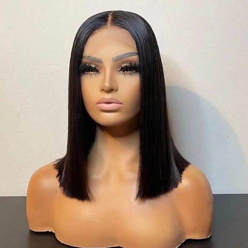 12A Grade Super Double Drawn 4x4 Lace Closure Indian Raw Hair Bone ...