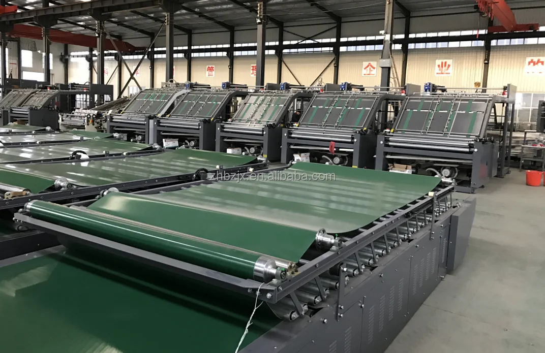 ZHENHUA Boxes Single Face Corrugated Paperboard Laminator Flute Laminating Machine Semi Automatic