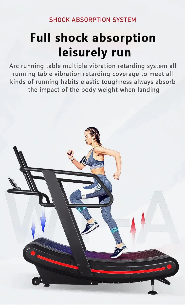 Unpowered Life Home Gym Fitness Commercial Running Machine Air Runner ...