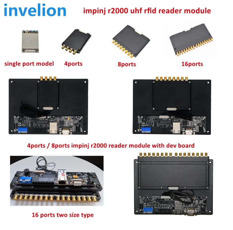 Long Distance UHF RFID Module R2000 LTE  4 8 16 Ports Impinj RFID Reader Module Embedded System for Smart Shelf Asset Tracking