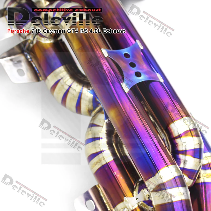 (Lei)Porsche 718GT4用チタンマフラー（バルブ付き） Porsche 718GT4用チタンマフラー（バルブ付き） - メルカリ