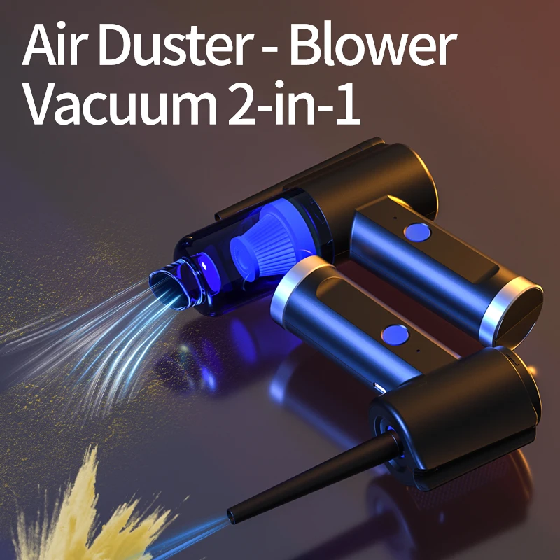 Ручной воздушный компрессор высокой мощности 9 кПа 2 в 1 4 портативный автомобильный пылесос автоматический вакуумный с пылесборником 7 В