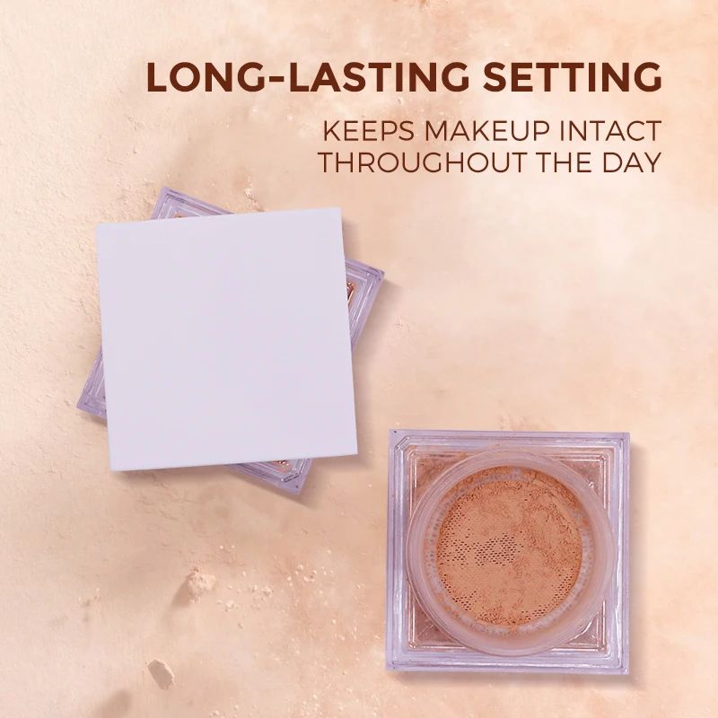 Cruelty Free Vegan Waterproof Loose Powder Setting Base Invisible Pores Lightweight Oil-Control Concealer for Custom Logo factory