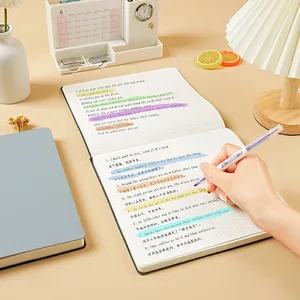 Square Office Notepad PU Lined Notebook Travel Journal Stamped Planner Blank Record Book Custom Grid Lined Notebook