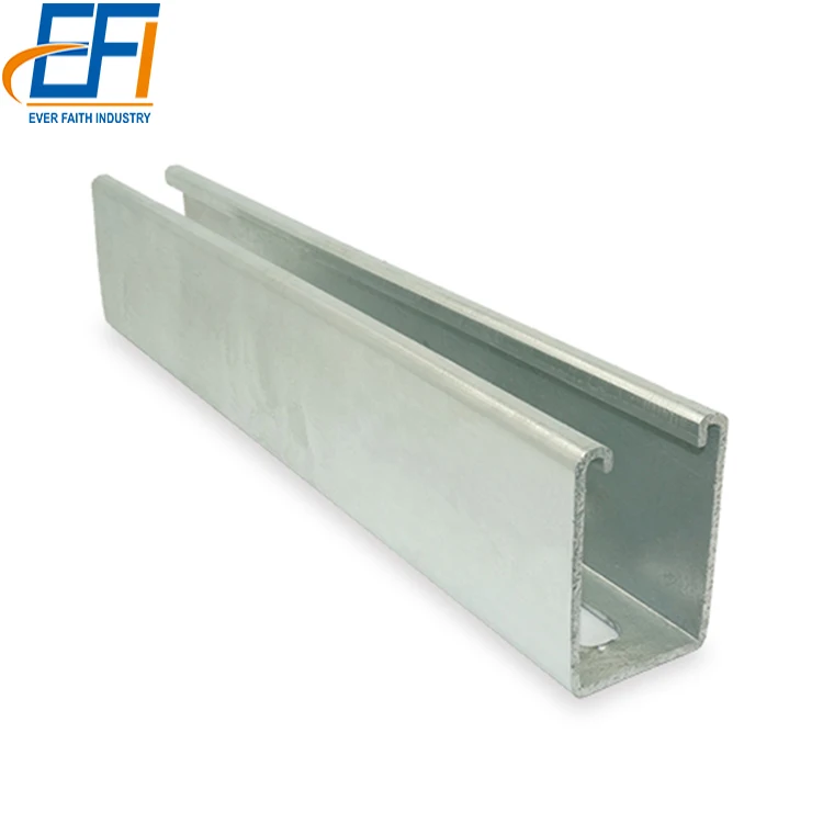Cold Bending Electrical Slotted Unistrut C Channel Steel Bar Price