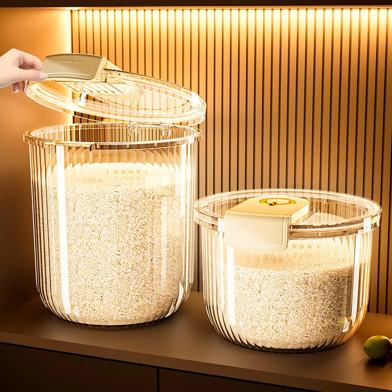 Rice bucket household insect-proof moisture-proof sealed edible grade rice storage tank rice noodle storage container