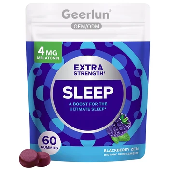 Private Label Sleeping Supplements for Adult Boost Immunity Improve Deep Sleep Melatonin Gummy