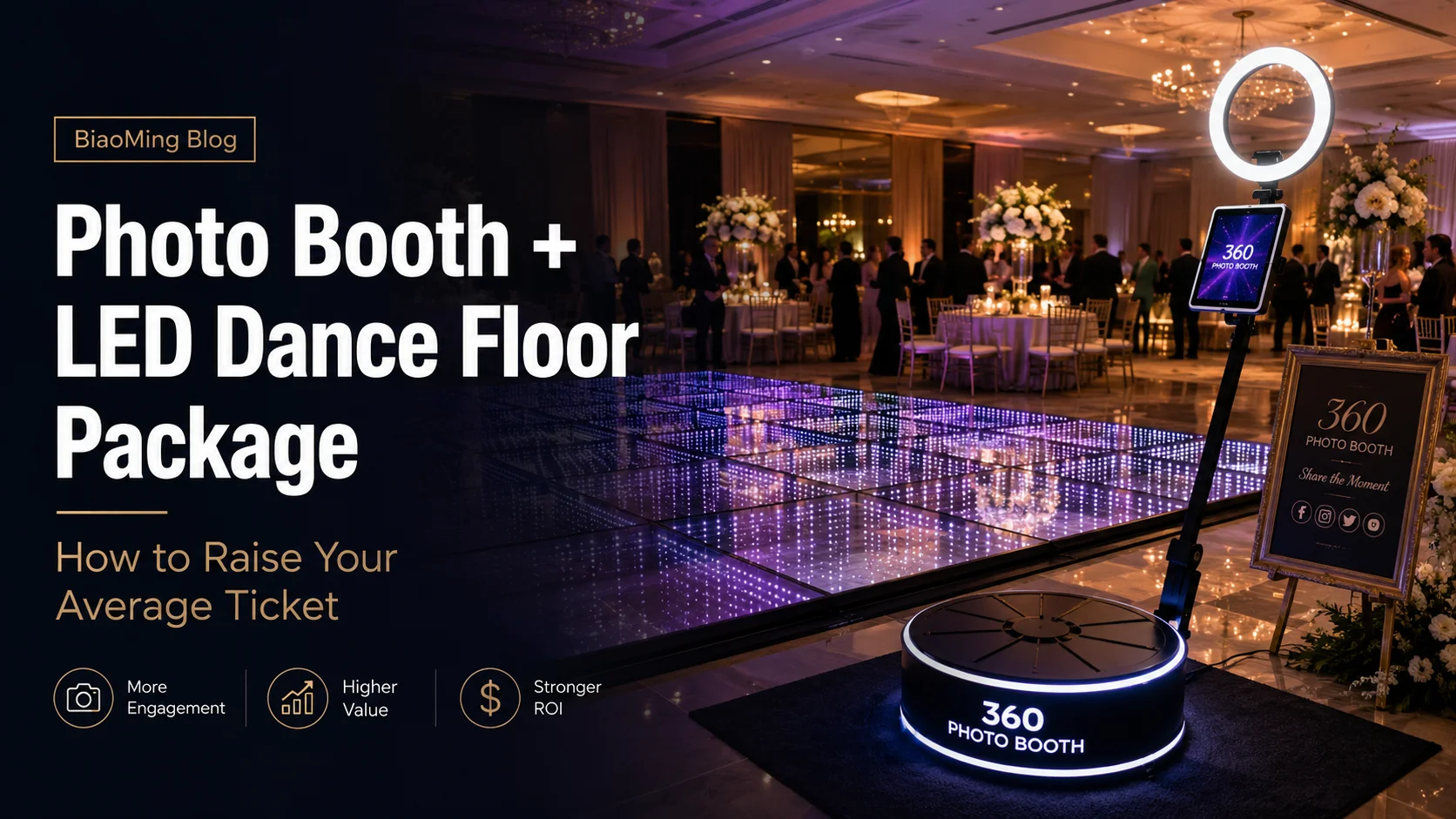 Photo Booth LED Dance Floor Package: How to Raise Your Average Ticket