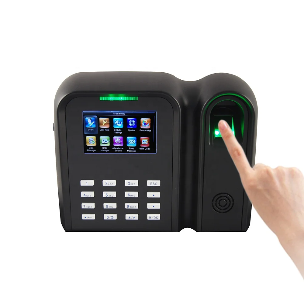 Linux Biometric Fingerprint Time Attendance System With USB Port With RFID Card Reader Time Recorder T9