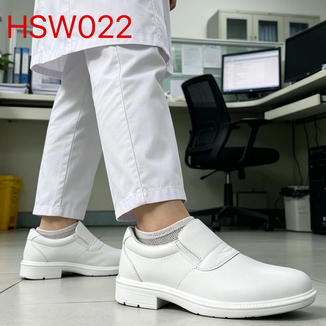 YYR,Biochemical Zone Germ-resistant White/black Safety Shoes Purification Workshop Anti-acid&alkali Outsole Work Clogs HSW022