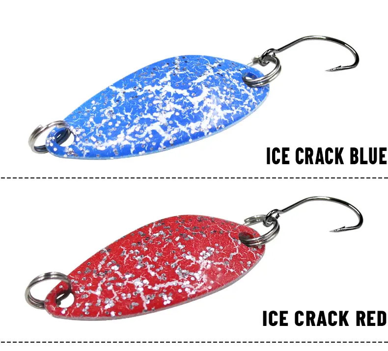 Oem Casting Fishing Lure Spoon Lure 2.5g 32mm Colorful Sequins Metal