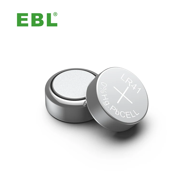 EBL High Quality Button Cell Battery 1.5V 392A LR736 LR41 AG3 Coin Cell Batteries