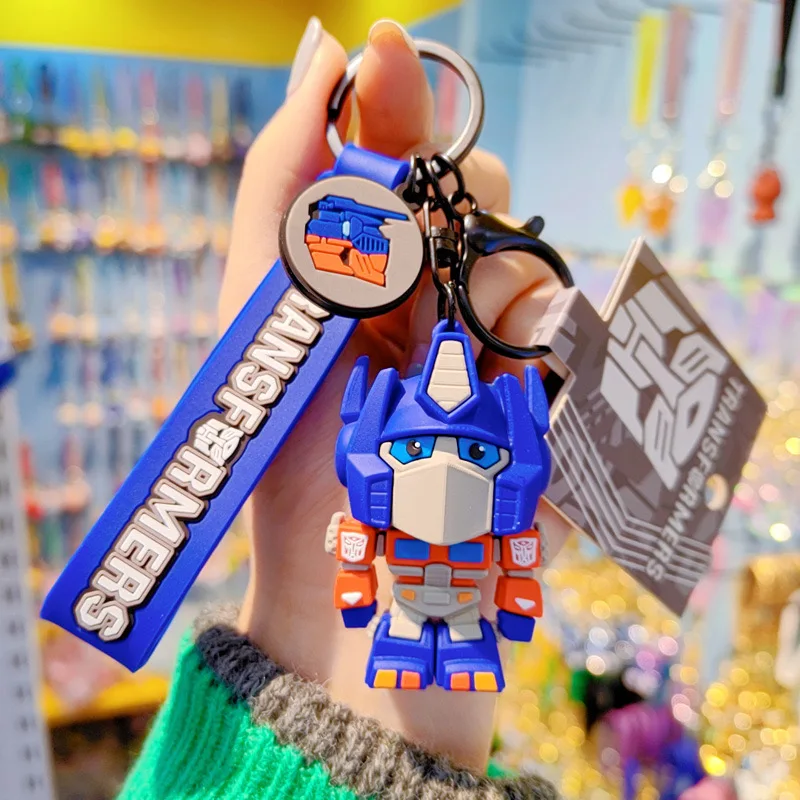 Factory Direct Sales Genuine Trans Formers Car Keychain Backpack Pendant Optimu Prime Doll Accessories Small Gifts Wholesale