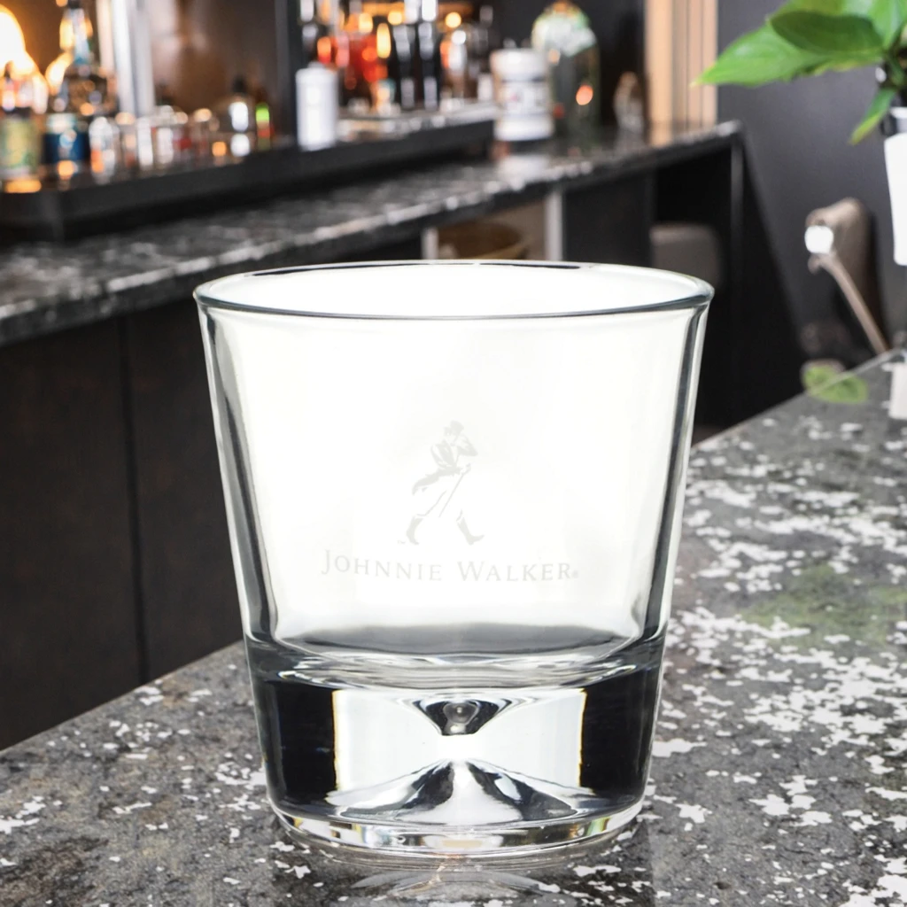 170ml  Thick Base Whisky Glass with Diamond Design for Promotion Use