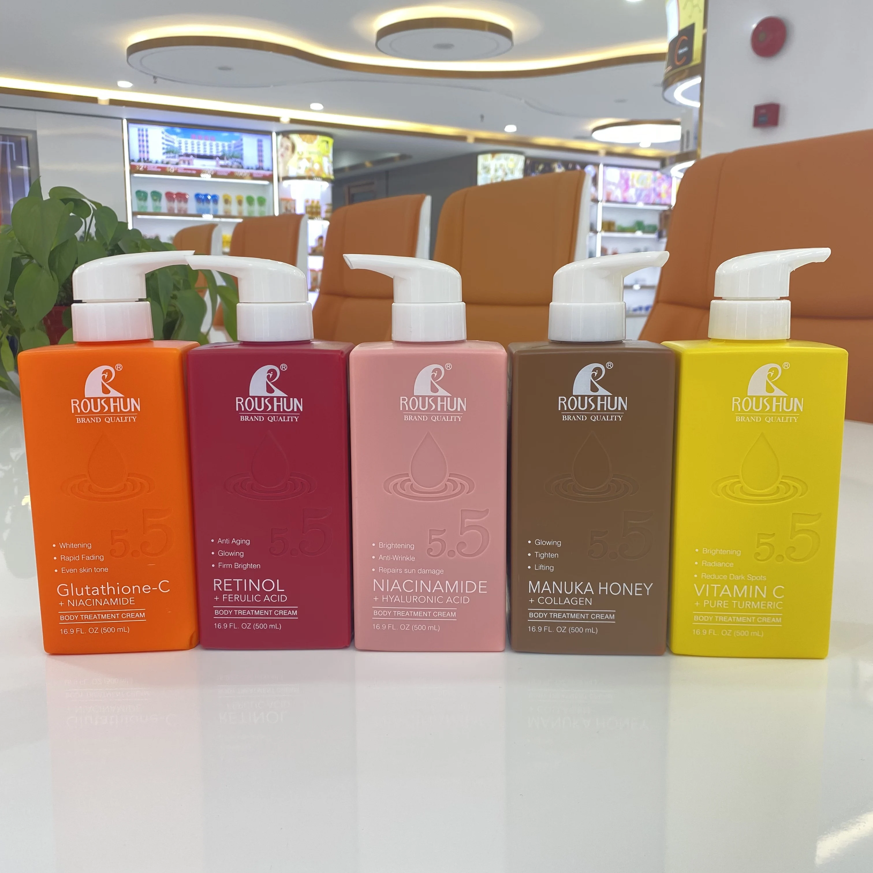 Roushun Moisturizing Body Cream Glutathione-c Niacinamide Body Treatment Cream Rapid Fading Even Skin Tone Body Lotion