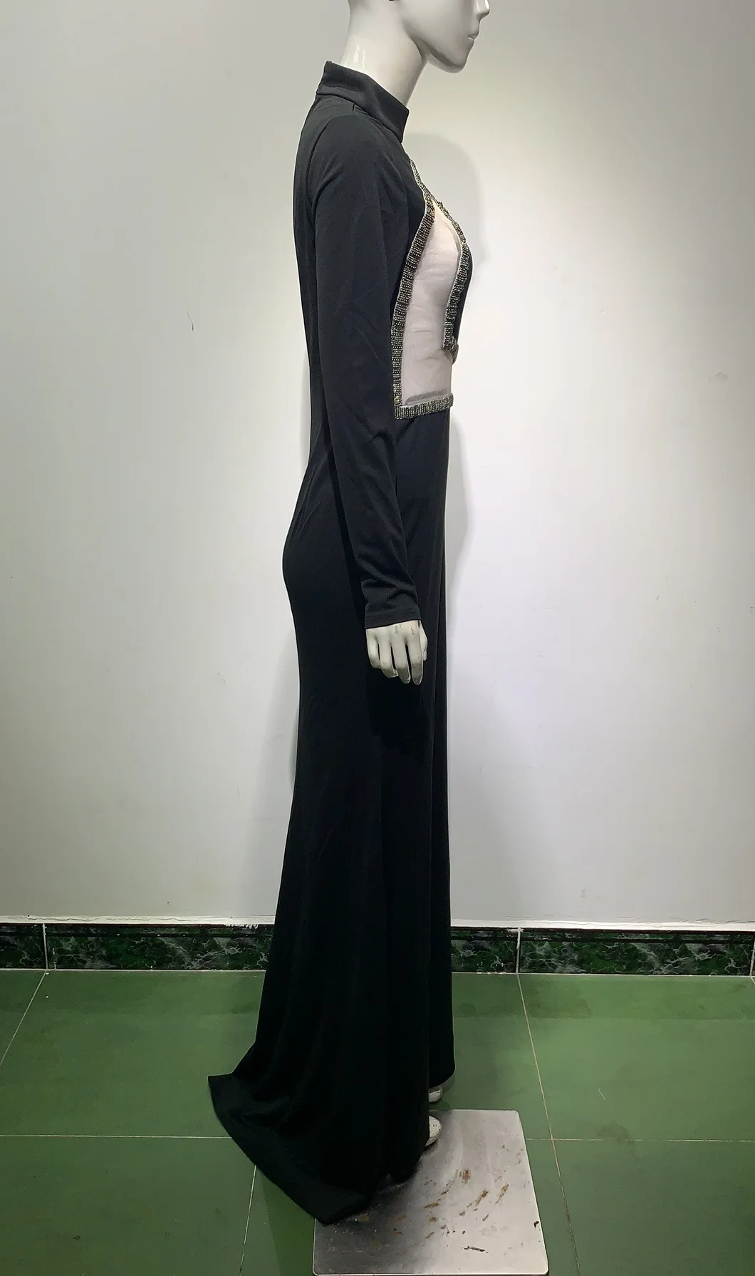 ED2092 2021 Bodycon Fishtail Evening Dress Sexy Party Dress Mesh Perspective Party Prom Evening Dress