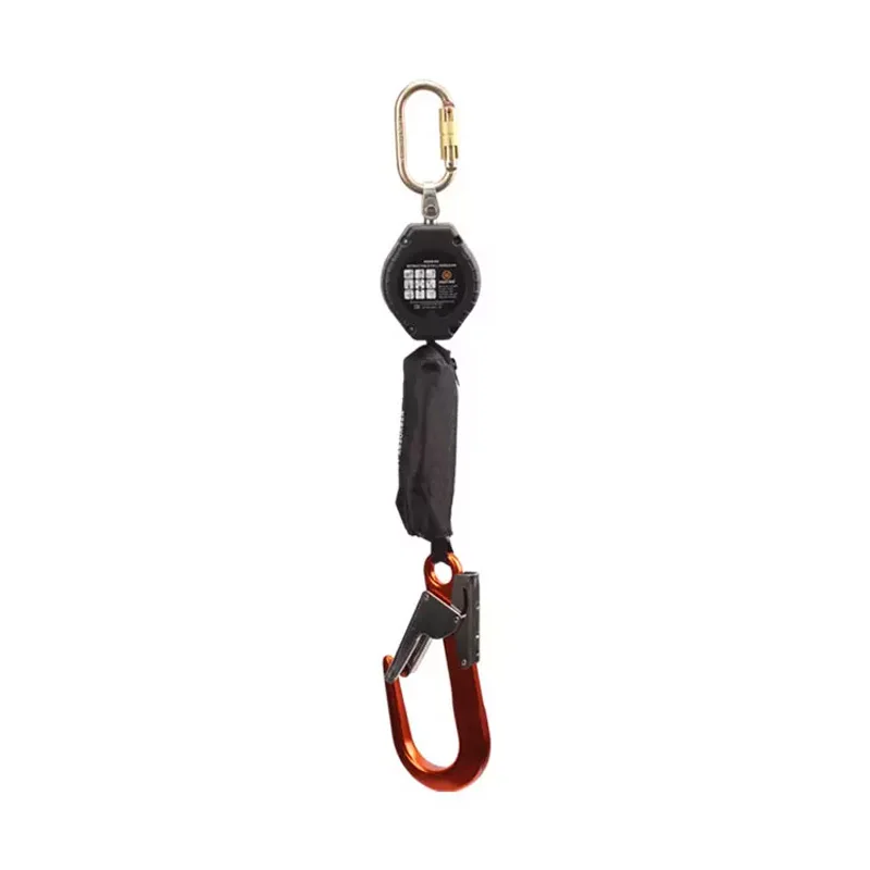 Heavy Duty Retractable Safety Quick Action Braking System Webbing 100kg Fall Protector Self Retracting Lifeline
