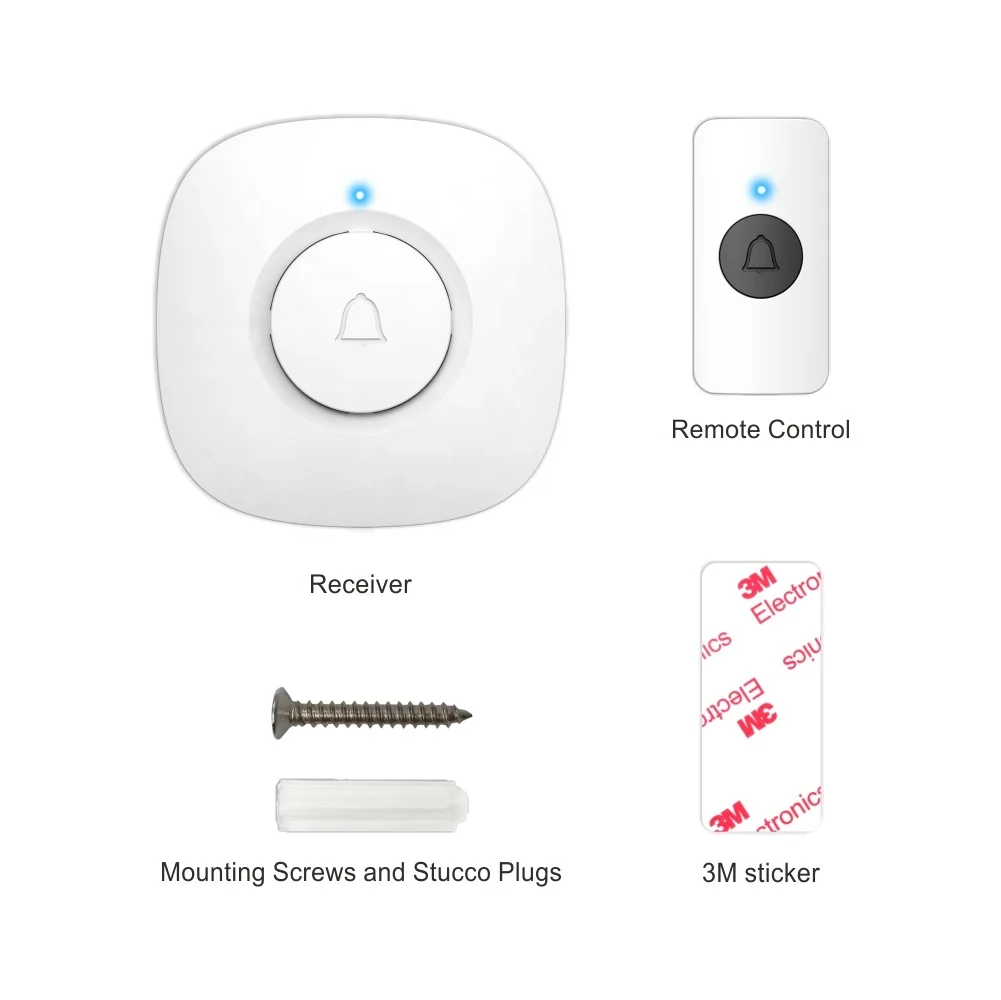 Лидер продаж, Водонепроницаемый Новый беспроводной дверной звонок с Wi-Fi, беспроводной дверной звонок с кольцом переменного тока