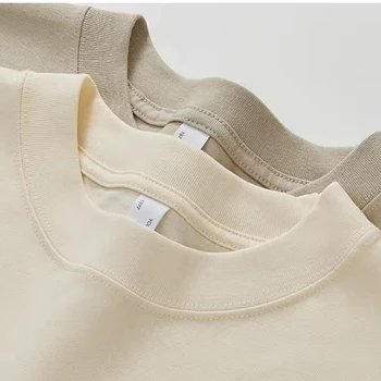 Men's High Quality Drop Shoulder T-Shirt Heavyweight Heavy Streetwear  100% Cotton Graphic Oversized Custom T-Shirt
