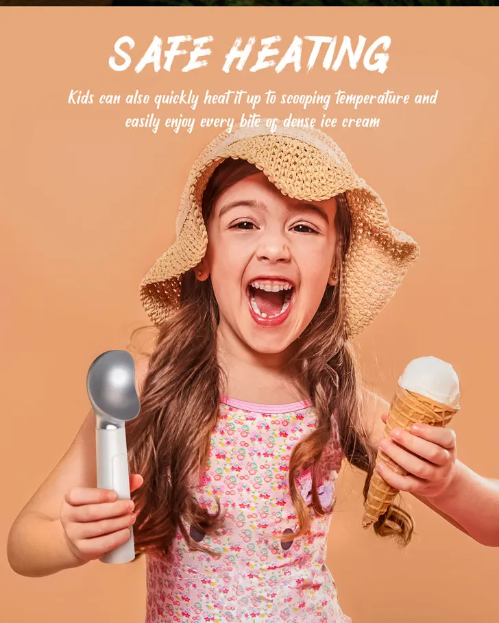 product laudtec sz01 electric heating ice cream spoon scoop convenient fast and efficient constant temperature safe-5