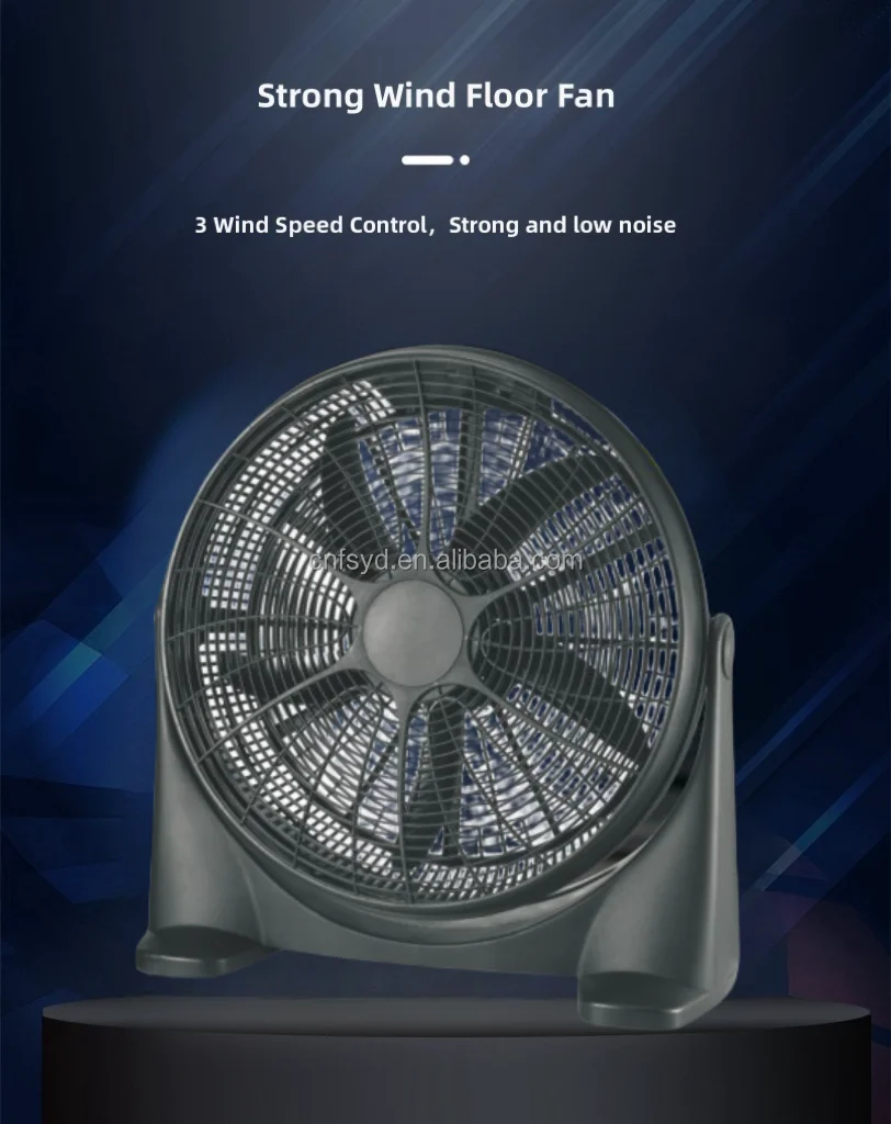 Sibolux 20 Inch Electric Air Circulation Plastic Box Fan Hot Sell