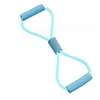 All-blue figure-eight resistance band (OPP packaging)