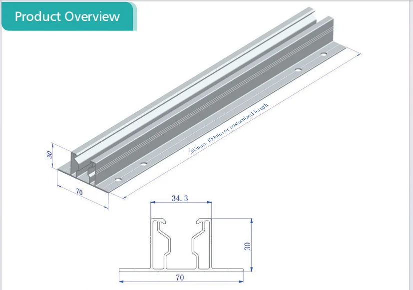 Solar Racking Mini Rail Clamp Mounting System Solar Panel Mounting ...