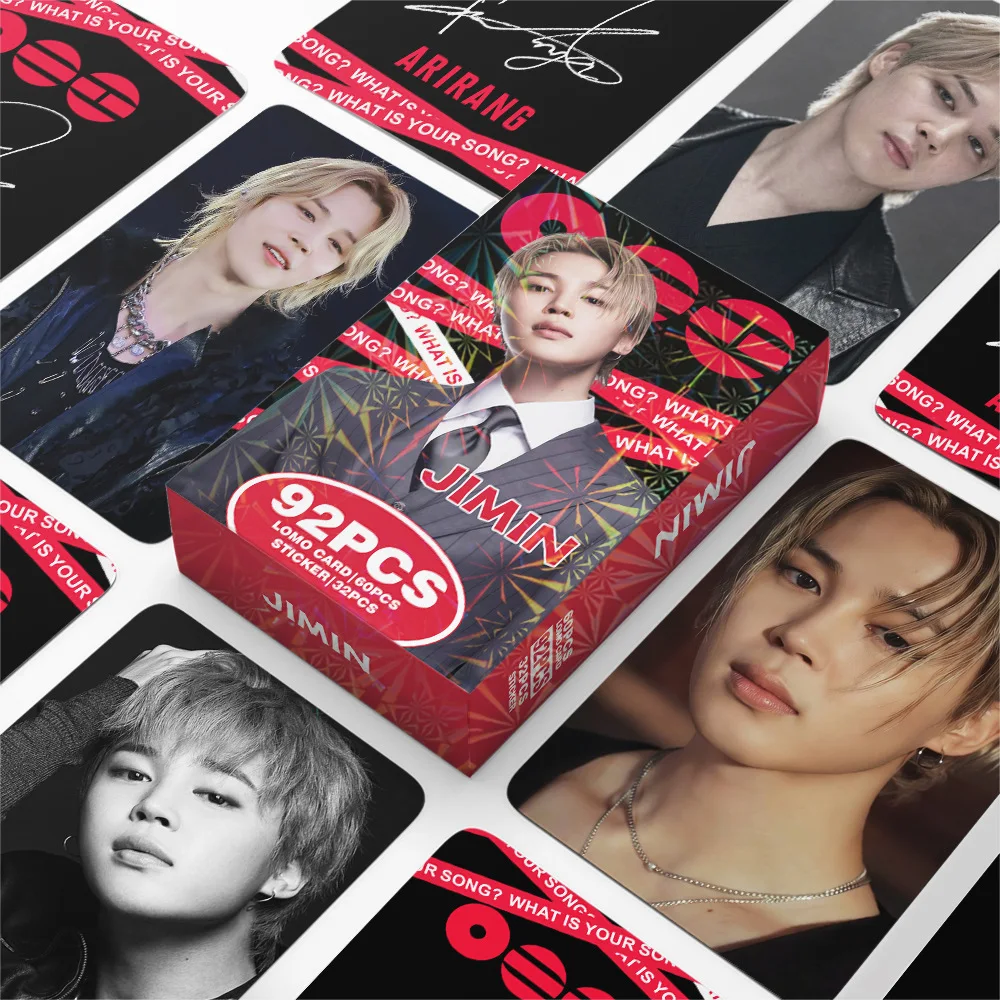 Kpop 92pc Star Lomo Cards JIMIN Arirang Album Dragon Color Printed