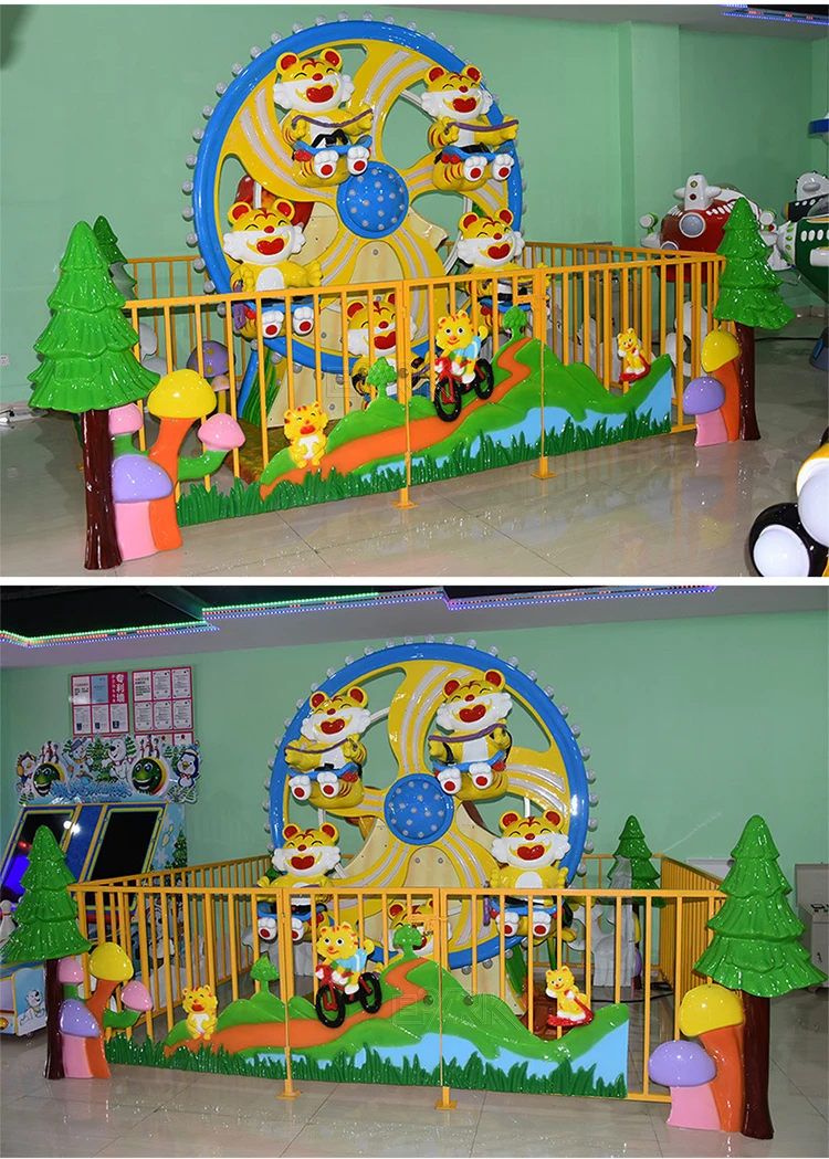 Mini Ferris Wheel Amusement Kiddie Ride Attractive Kids Mini Ferris Wheel Coin Operated