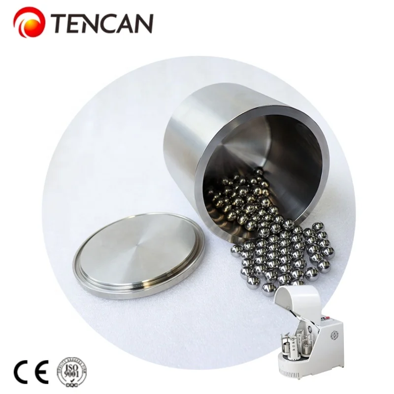 Tencan High Quality 50ml 100ml 250ml 500ml 1L 304 Stainless Still Ball Mill Jars Pot Planetary Ball Mill Jar