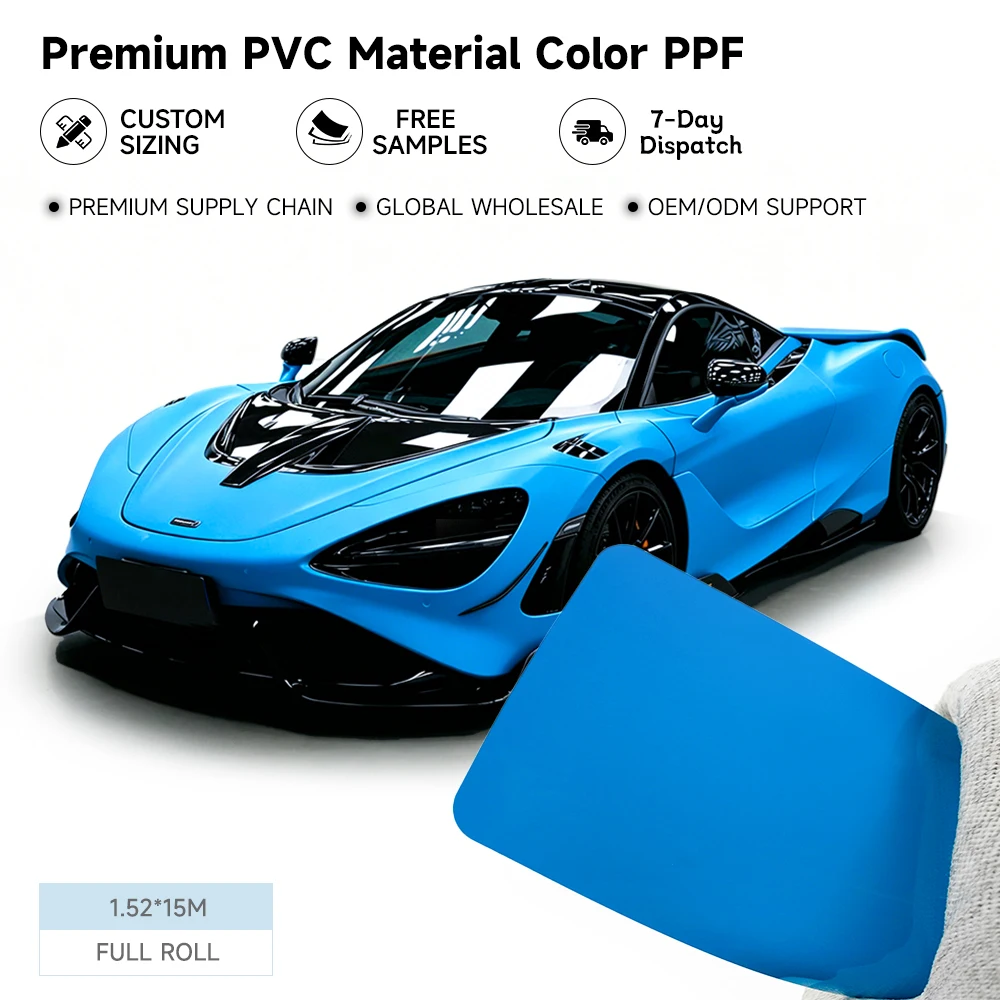 Carlas High Stretch Matte Pvc Vinyl Color Wrap Film For Bulk Distributor Stock Supply Automotive
