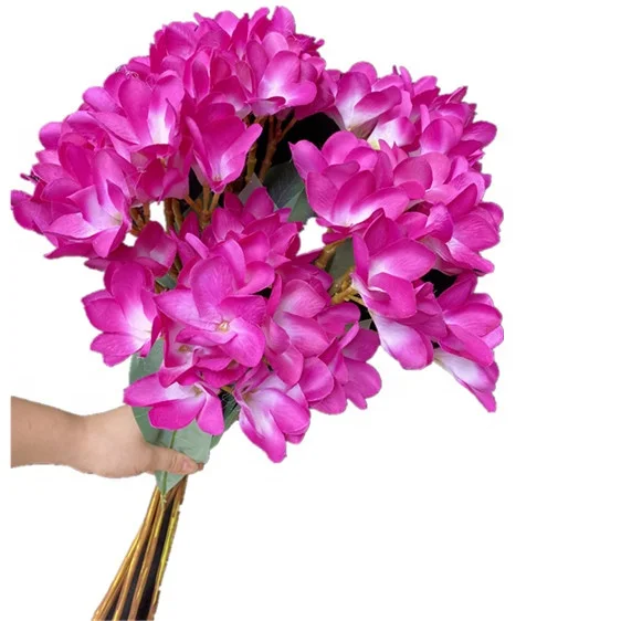 Artificial Silk Frangipani Simulation Plumeria Rubra With Long Stem For