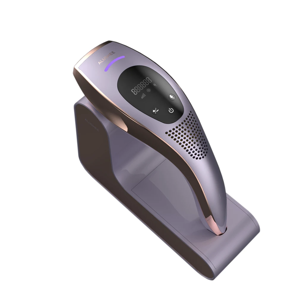 ALUSHEE Home Use Ice Cold Unlimited Flashes IPL Hair Removal Device for Women and Man