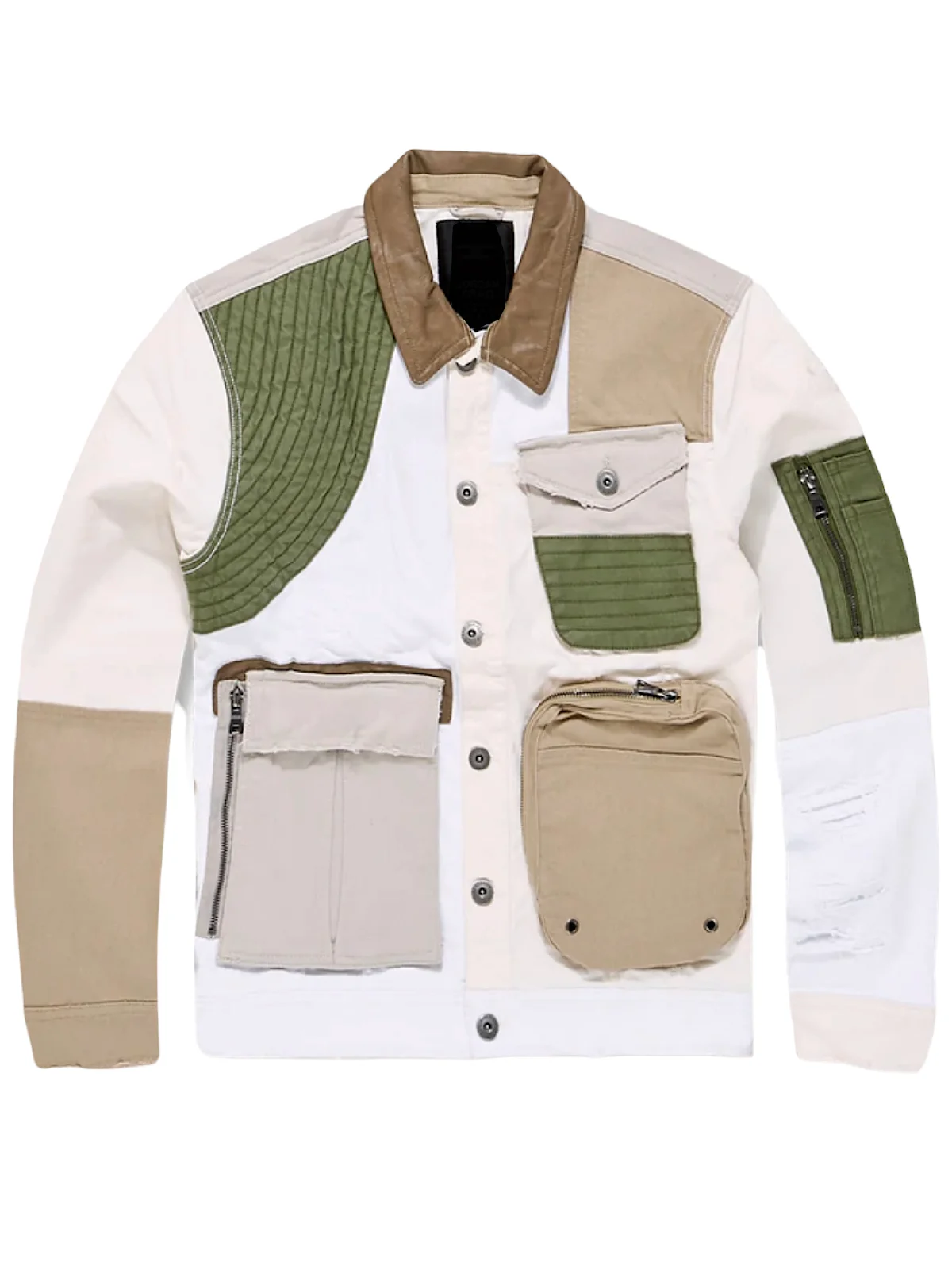 Fashion Men's Coats Jeans Jacket Casual Multi Pocket Outdoor Denim Jeans Jacket gallery 3