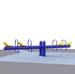 Factory Hot Selling Outdoor Kids Metal Seesaw with Four Seats