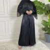Black Open Abaya