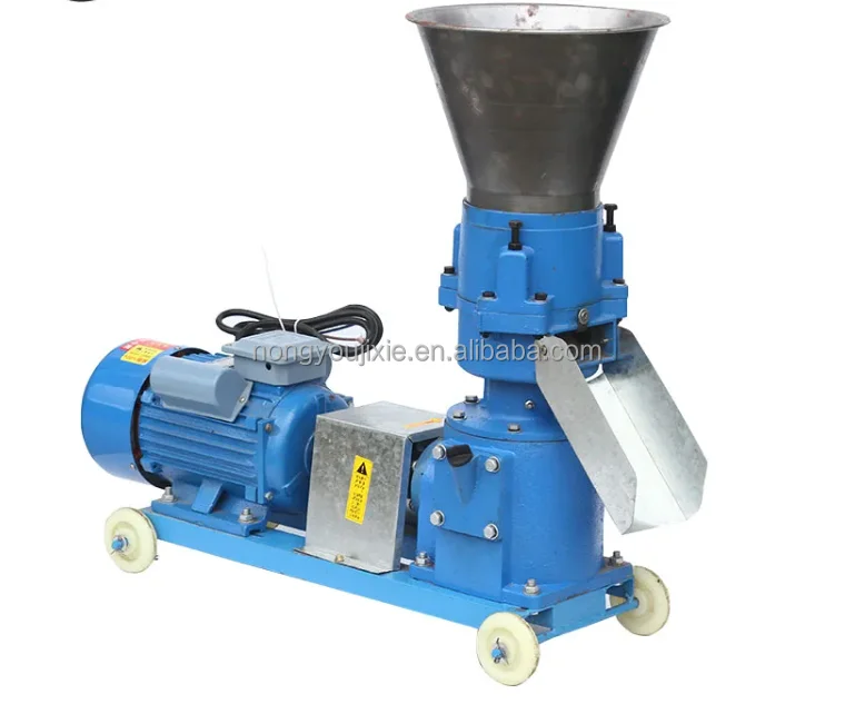 เครื่องทำเม็ดอาหารสัตว์แบบ 220V ที่มีประสิทธิภาพสูง เหมาะสำหรับใช้ในบ้าน โรงงานผลิตอาหารปลา ฟาร์มที่ผลิตจากถั่วเหลือง