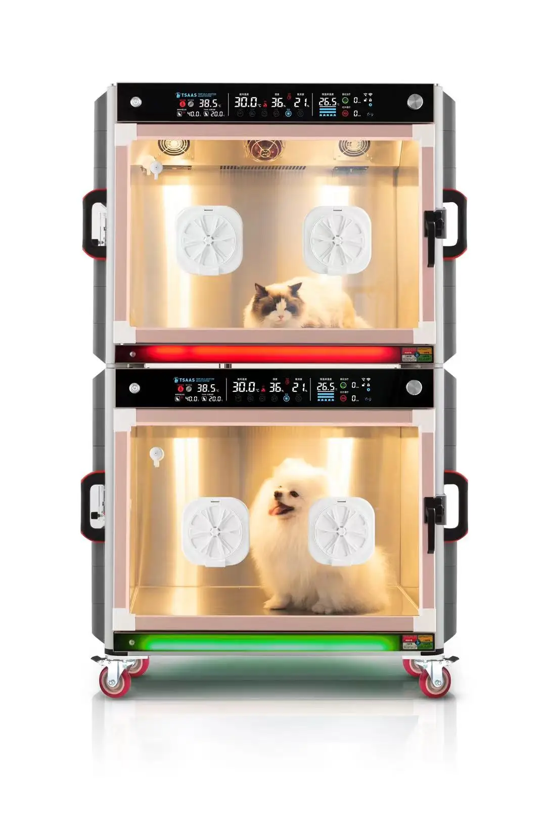 Aeolus Anima Critical Care Unit Customizable Controlled Oxygen Dog Icu Cage Oxygen Supply Cage