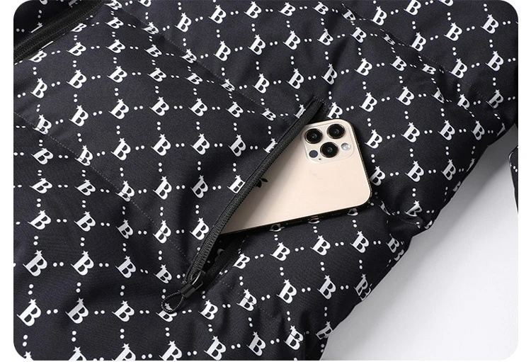 Men's Waterproof Puffer Jacket With Stand Collar For Winter_voghion.com